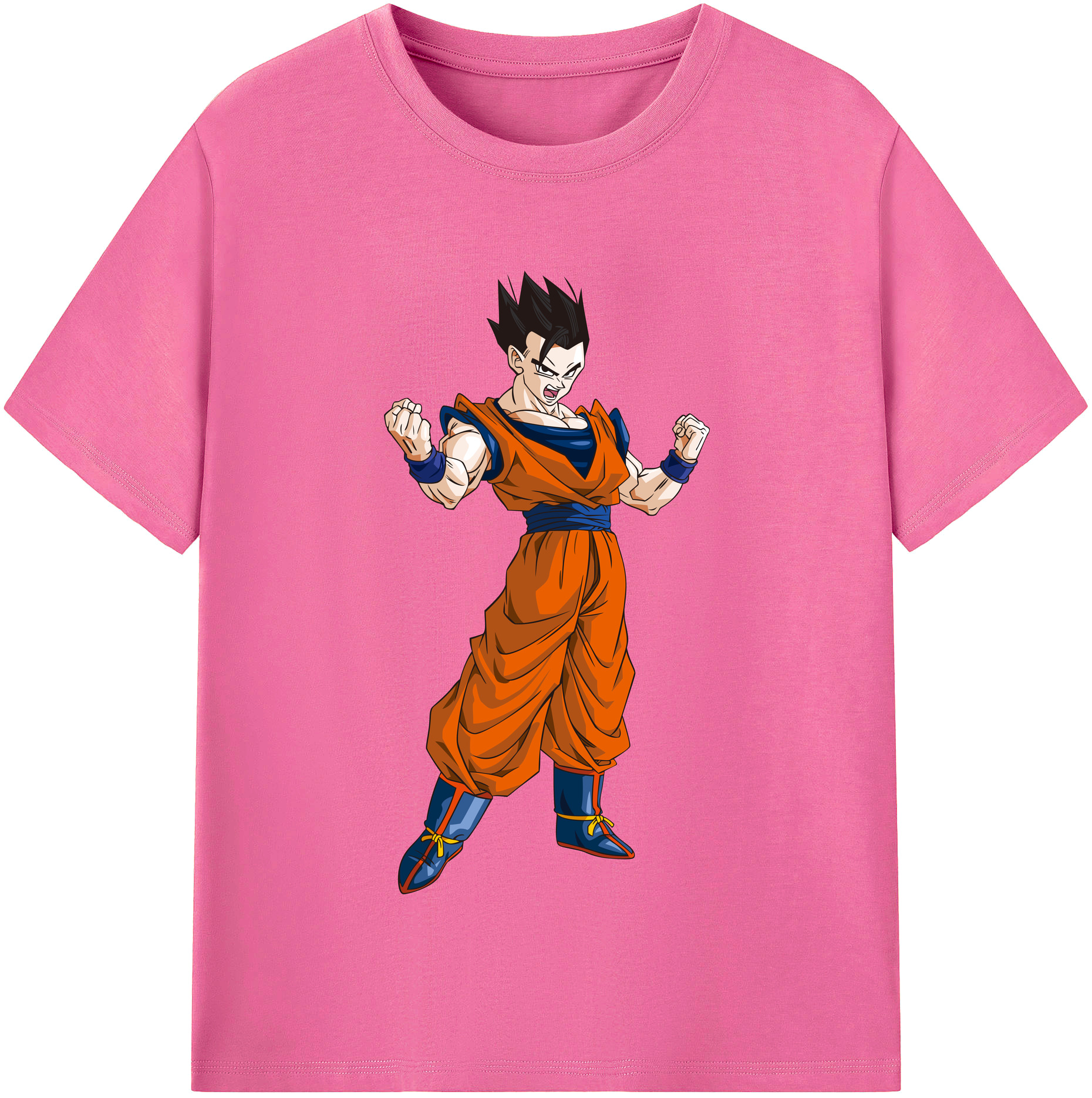 （画像用） ドラゴンボール 孫 悟飯（そんごはん）DRAGON BALL Son Gohan レディースカジュアルプリントTシャツ（綿100％）
